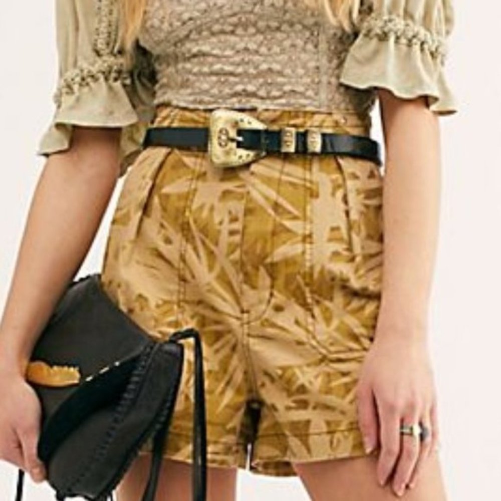 FREE PEOPLE High Rise Utility Shorts NWOT - Picture 3 of 11